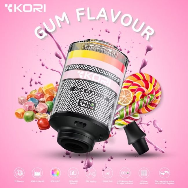 KORI 5% DISPOSABLE E-HOOKAH HEAD (240ML) 120K PUFFS - Gallery Image