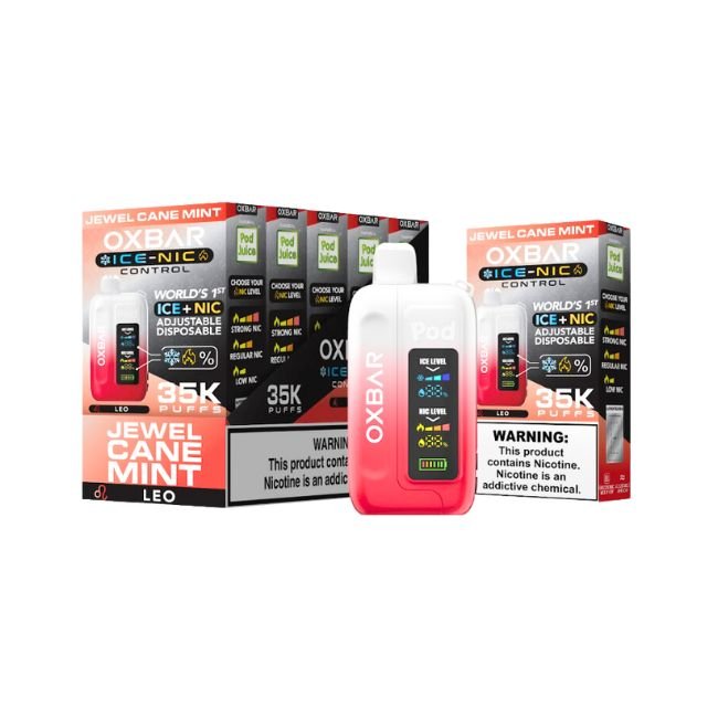 OXBAR ICE-NIC CONTROL BY POD JUICE 5% DISPOSABLE (70ML) 35K PUFFS - Gallery Image