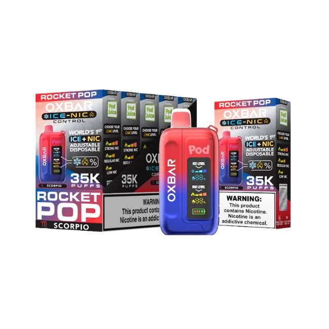 OXBAR ICE-NIC CONTROL BY POD JUICE 5% DISPOSABLE (70ML) 35K PUFFS - Gallery Image
