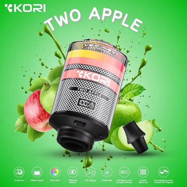 KORI 5% DISPOSABLE E-HOOKAH HEAD (240ML) 120K PUFFS - Gallery Image