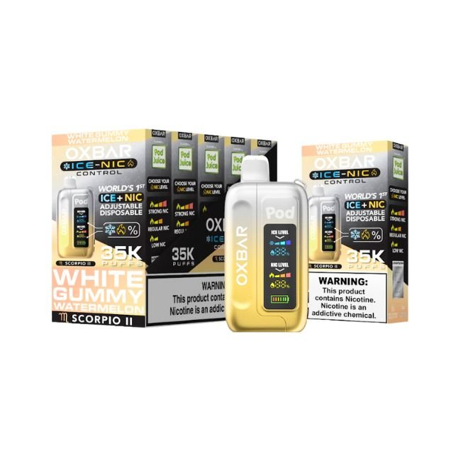 OXBAR ICE-NIC CONTROL BY POD JUICE 5% DISPOSABLE (70ML) 35K PUFFS - Gallery Image