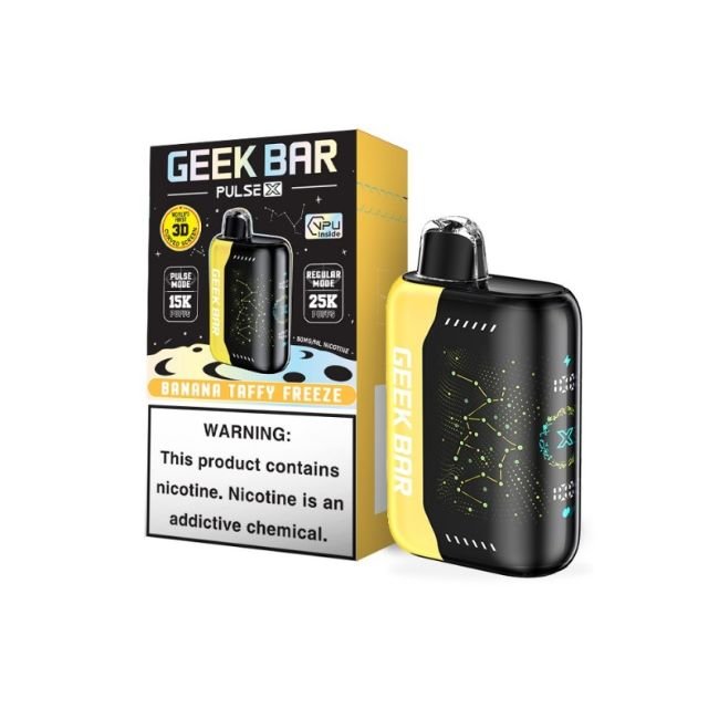 GEEK BAR PULSE X 5% DISPOSABLE (90ML) 25K & PULSE. MODE - 15K PUFFS (1 LIMIT) - Gallery Image