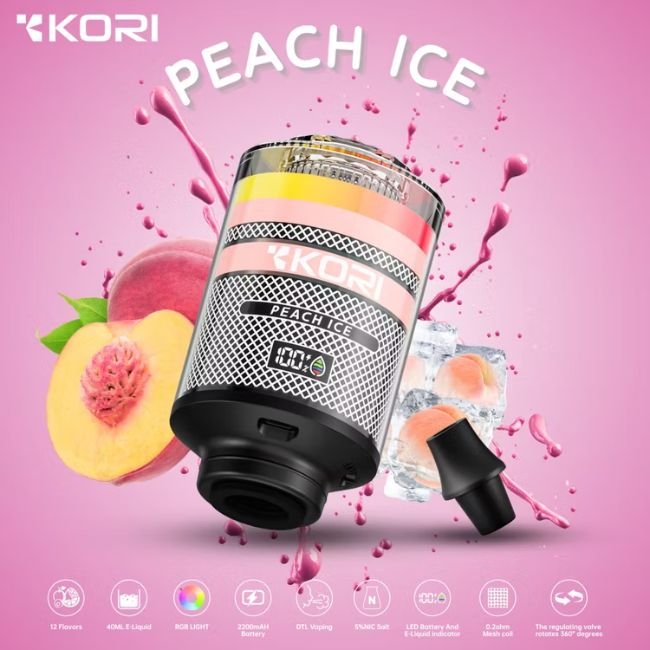 KORI 5% DISPOSABLE E-HOOKAH HEAD (240ML) 120K PUFFS - Gallery Image