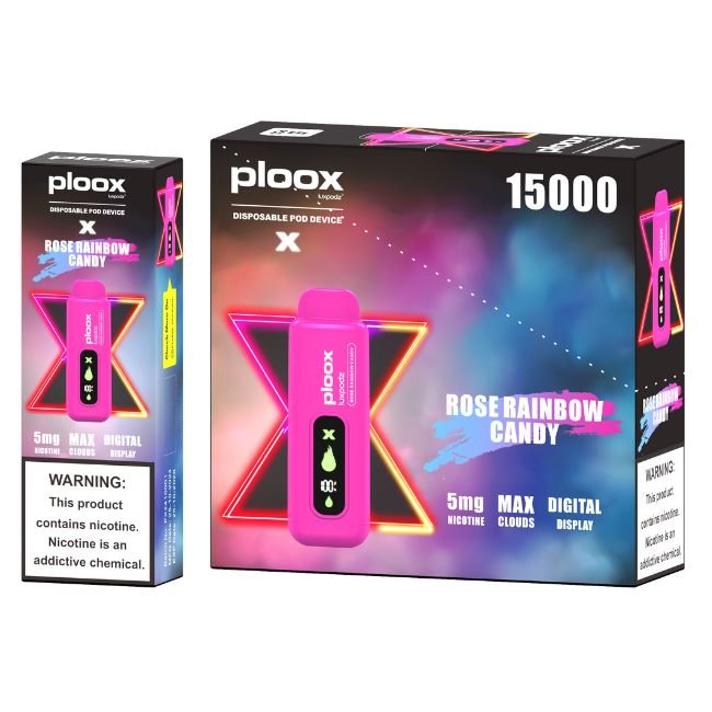 PLOOX X BY LUXPODZ 5% DISPOSABLE FOR PORTABLE HOOKAH (80ML) 15K PUFFS - Gallery Image