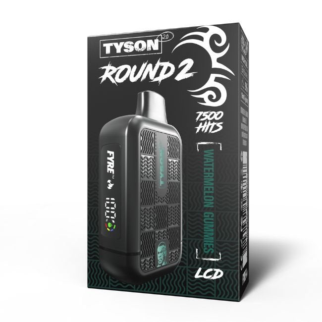 TYSON ROUND 2.0 5% DISPOSABLE (160ML) 7500 PUFFS