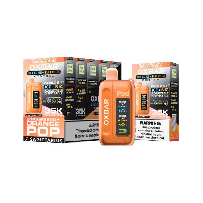 OXBAR ICE-NIC CONTROL BY POD JUICE 5% DISPOSABLE (70ML) 35K PUFFS - Gallery Image