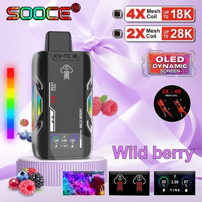 SOOCE KV-TC 5% DISPOSABLE (90ML) 18K PUFFS - Gallery Image