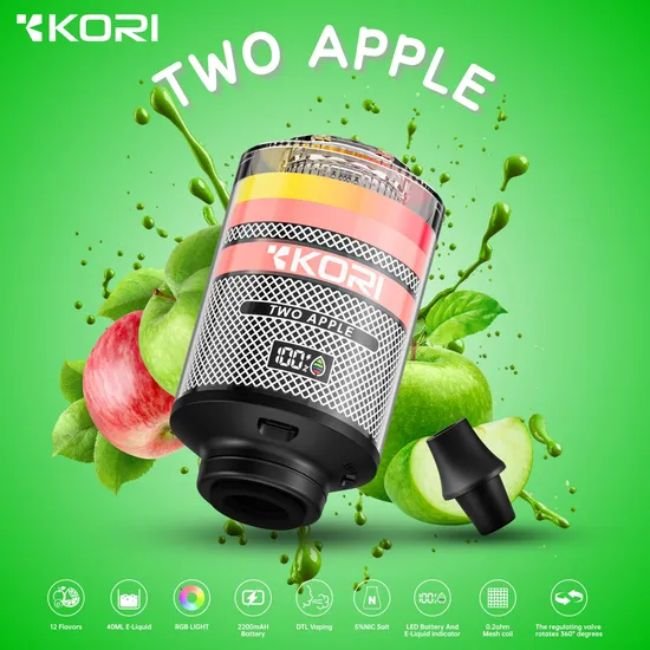 KORI 5% DISPOSABLE E-HOOKAH HEAD (240ML) 120K PUFFS - Gallery Image