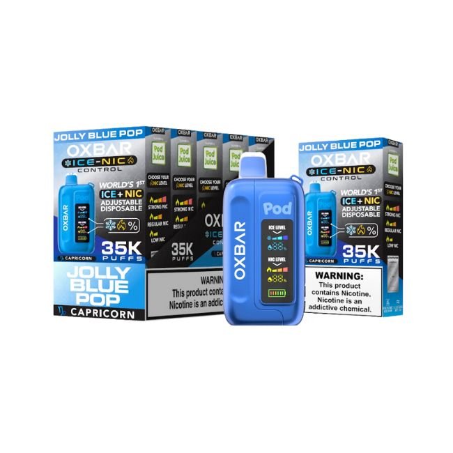 OXBAR ICE-NIC CONTROL BY POD JUICE 5% DISPOSABLE (70ML) 35K PUFFS - Gallery Image