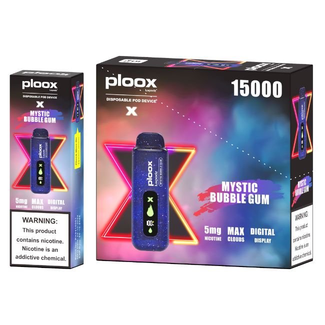 PLOOX X BY LUXPODZ 5% DISPOSABLE FOR PORTABLE HOOKAH (80ML) 15K PUFFS - Gallery Image