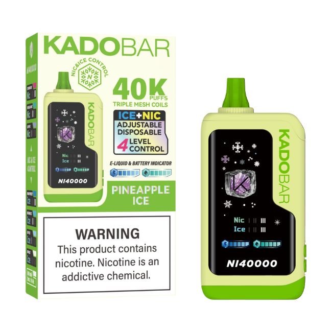 KADO BAR ICE + NIC CONTROL 5% DISPOSABLE (120ML) 40K PUFFS - Gallery Image