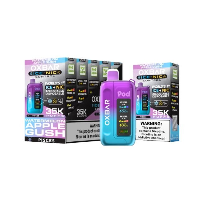 OXBAR ICE-NIC CONTROL BY POD JUICE 5% DISPOSABLE (70ML) 35K PUFFS - Gallery Image