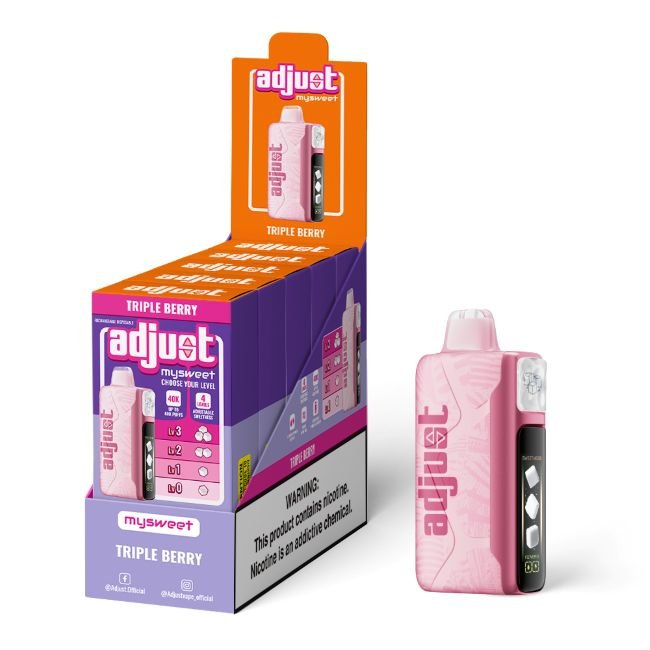 ADJUST MYSWEET 5% DISPOSABLE (100ML) 40K PUFFS - TRIPLE BERRY