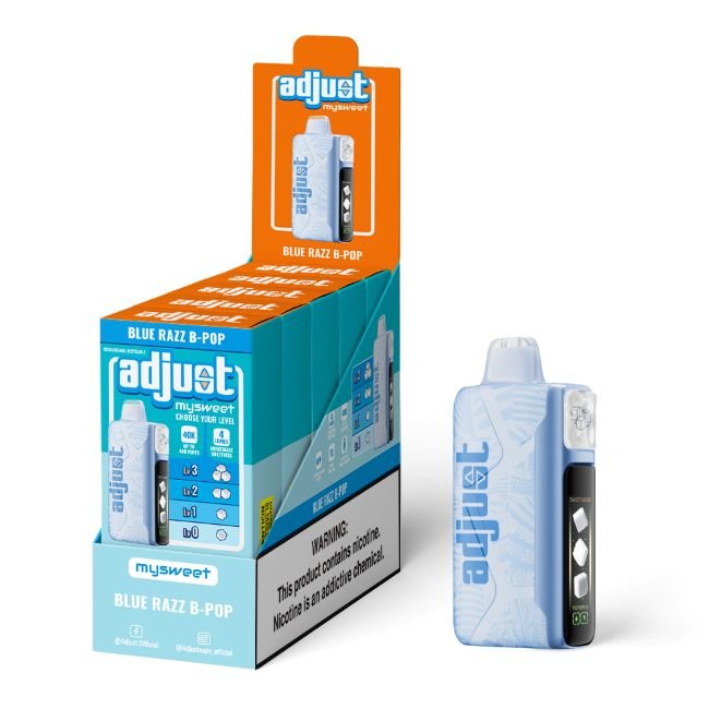ADJUST MYSWEET 5% DISPOSABLE (100ML) 40K PUFFS - BLUE RAZZ B-POP