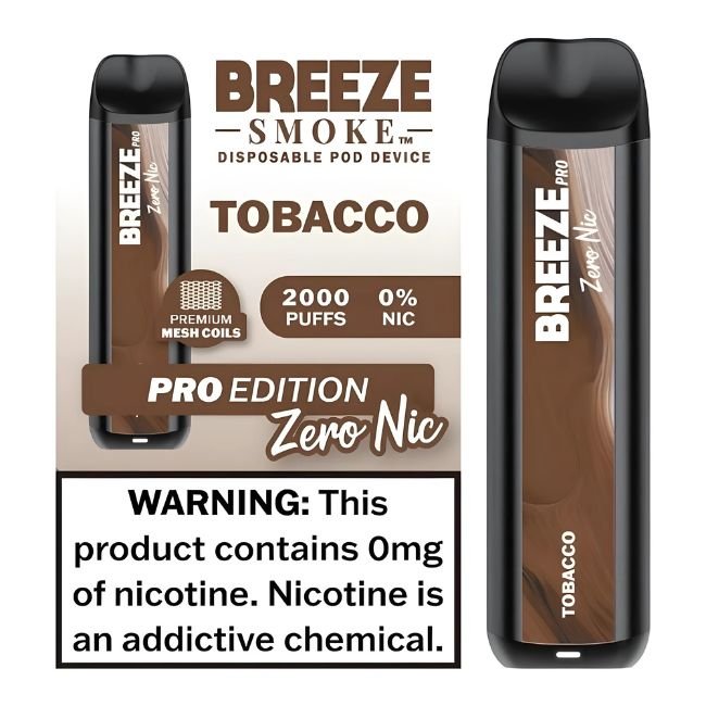 BREEZE PRO EDITION 0% DISPO (60ML) 2K PUFFS 10CT/ BOX