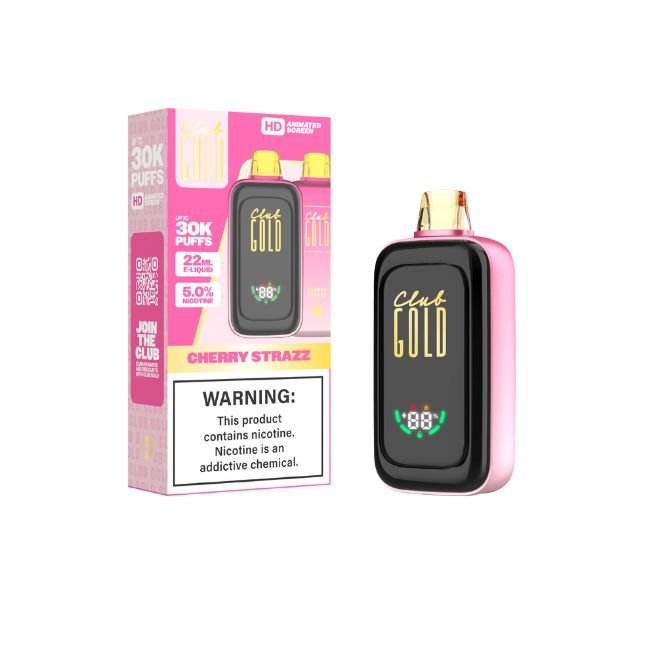 CLUB GOLD HD ANIMATED SCREEN 5% DISPOSABLE (110ML) 30K PUFFS 5CT/ BOX