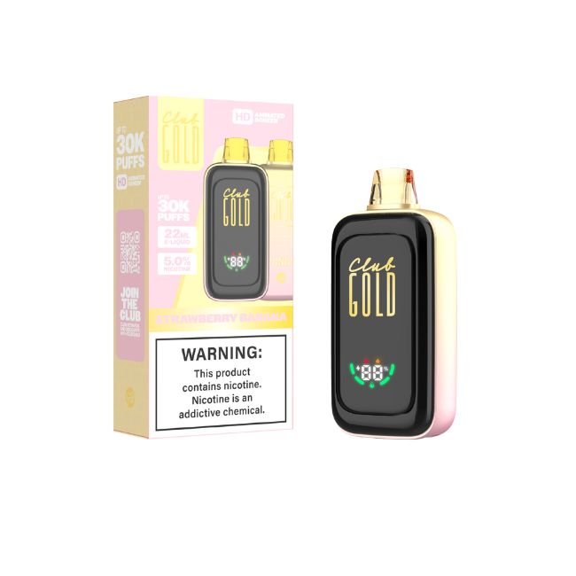 CLUB GOLD HD ANIMATED SCREEN 5% DISPOSABLE (110ML) 30K PUFFS 5CT/ BOX
