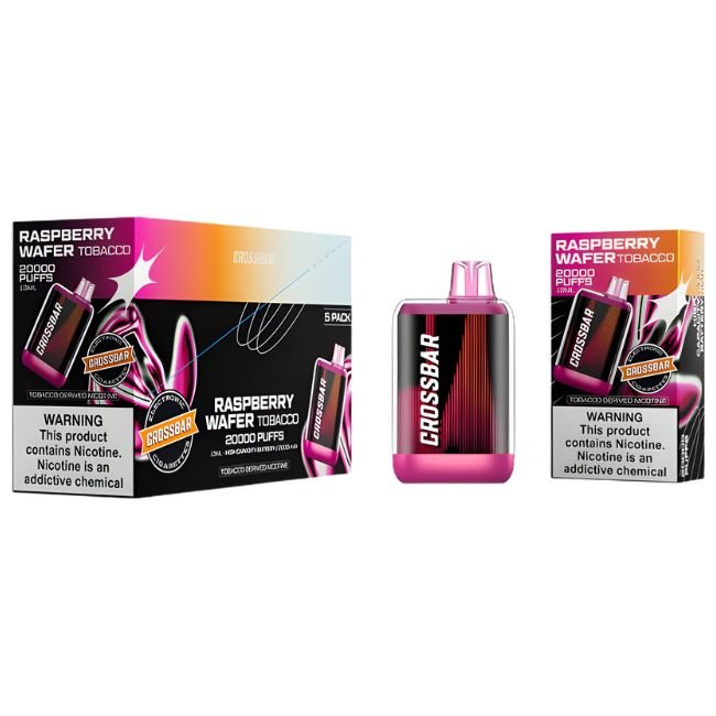 CROSSBAR TOBACCO DRIVED NICOTINE ELECTRIC CIGARETTES 5% DISPOSABLE (65ML) 20K PUFFS 5CT/ BOX