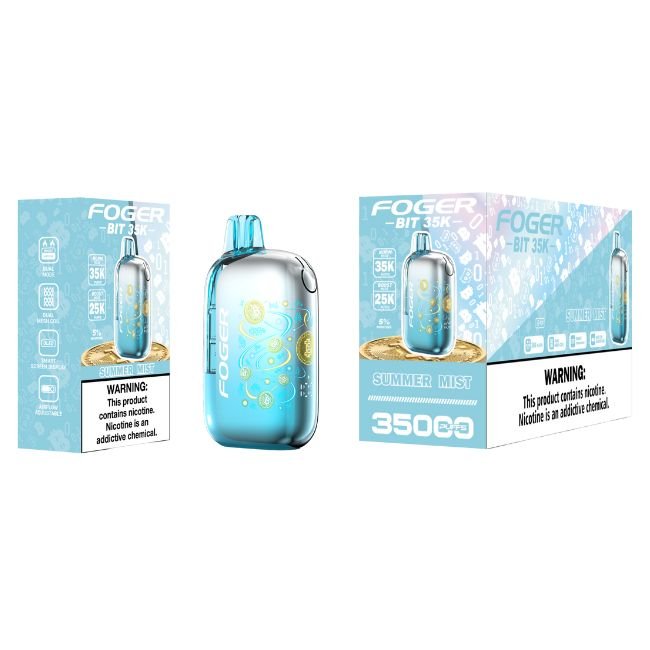 FOGER BIT 5% DISPOSABLE (100ML) NORM MODE - 35K & BOOST. MODE - 25K PUFFS 5CT/ BOX - SUMMER MIST