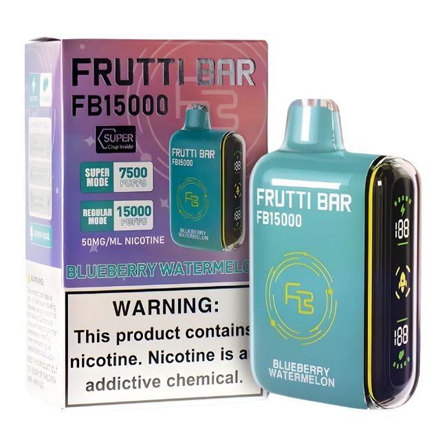FRUTTI BAR 5% DISPOSABLE (80ML) REG. MODE 15K SUPERMODE 7.5K PUFFS 5CT/ BOX