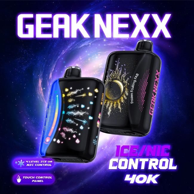 GEAK NEXX 5% DISPOSABLE (100ML) PULSE. MODE - 25K & NORM. MODE - 40K PUFFS 5CT/ BOX - FROZEN F**KING FAB