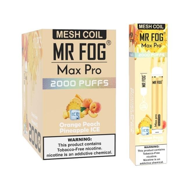 MR FOG MAX PRO 5% DISPO (70ML) 2K PUFFS - ORANGE PEACH PINAPPLE MP MP11