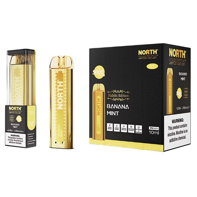 NORTH HABIBI EDITION 5% DISPOSABLE (100ML) 5K PUFFS - BANANA MINT