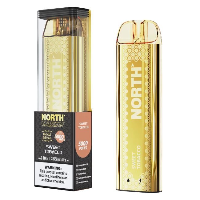 NORTH HABIBI EDITION 5% DISPOSABLE (100ML) 5K PUFFS - SWEET TOBACCO