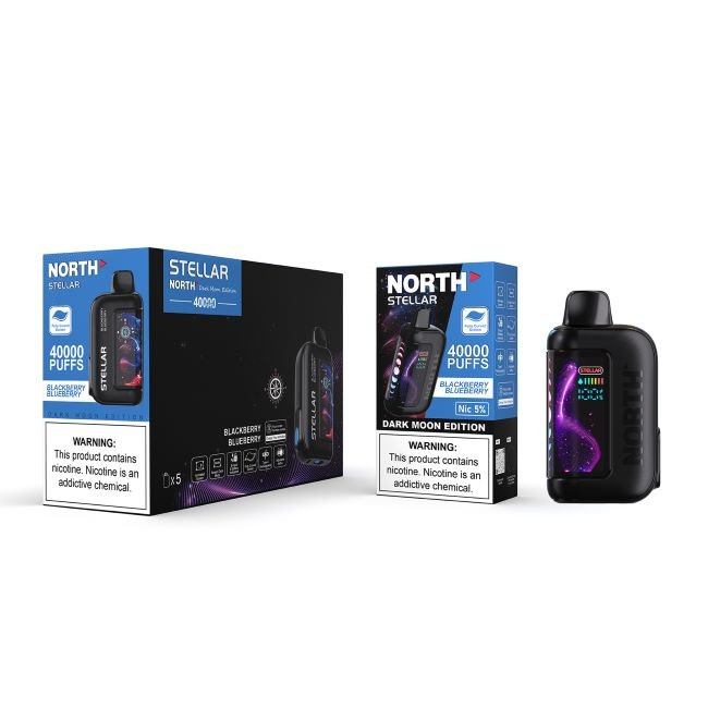NORTH STELLAR DARK MOON EDITION 5% DISPOSABLE (100ML) 40K PUFFS - BLACKBERRY BLUEBERRY