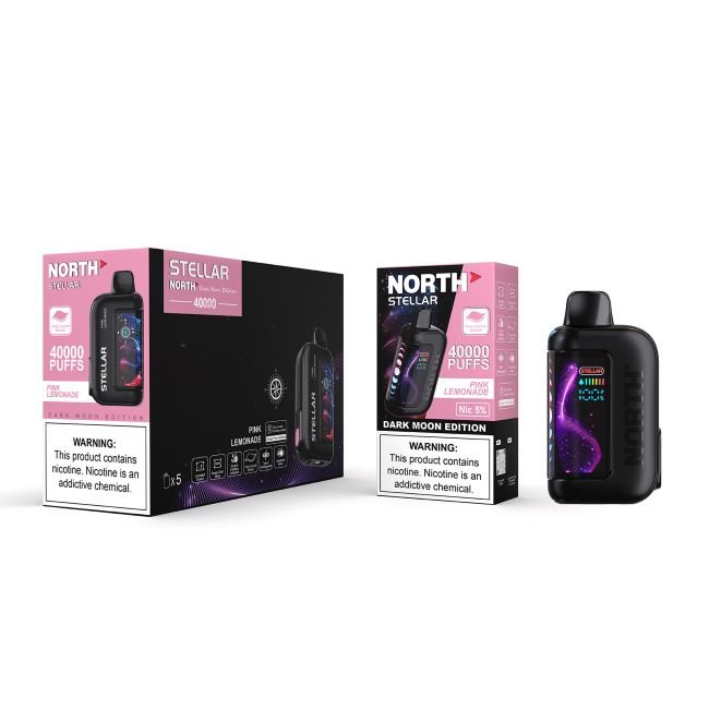 NORTH STELLAR DARK MOON EDITION 5% DISPOSABLE (100ML) 40K PUFFS - PINK LEMONADE