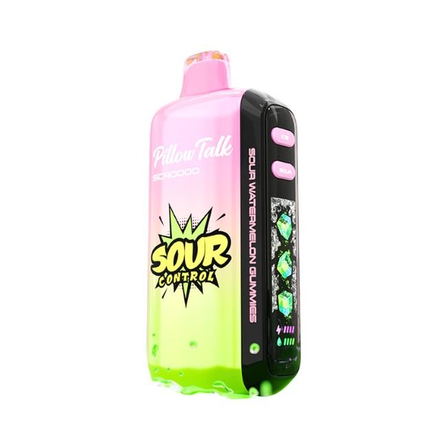PILLOW TALK ICE & SOUR CONTROL 5% DISPOSABLE TEXAS COMPLIANT (100ML) 40K PUFFS 5CT/ BOX