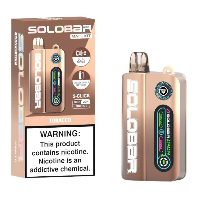 SOLOBAR MATE 5% DISPOSABLE KIT (120ML) 35K PUFF 5CT/ BOX
