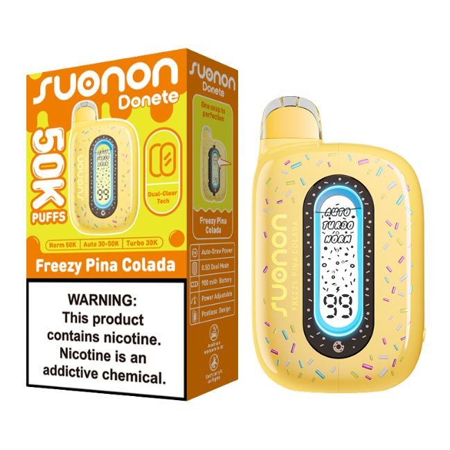 SUONON DONETE POWERED BY NEXA 5% DISPOSABLE (100ML) 50K PUFFS 5CT/ BOX (BUY 5 GET 1 FREE)