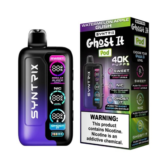 SYNTRIX GHOST IT BY POD JUICE 5% DISPOSABLE (90ML) 40K PUFFS 5CT/ BOX