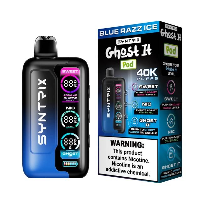 SYNTRIX GHOST IT BY POD JUICE 5% DISPOSABLE (90ML) 40K PUFFS 5CT/ BOX