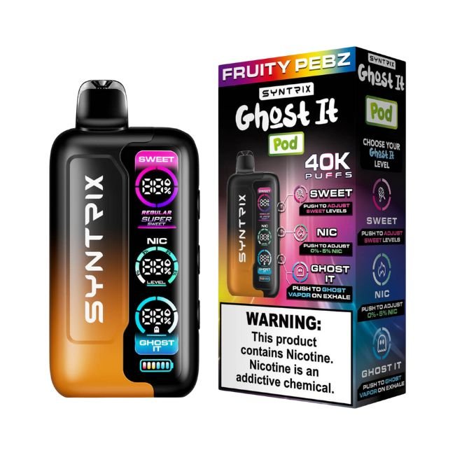 SYNTRIX GHOST IT BY POD JUICE 5% DISPOSABLE (90ML) 40K PUFFS 5CT/ BOX