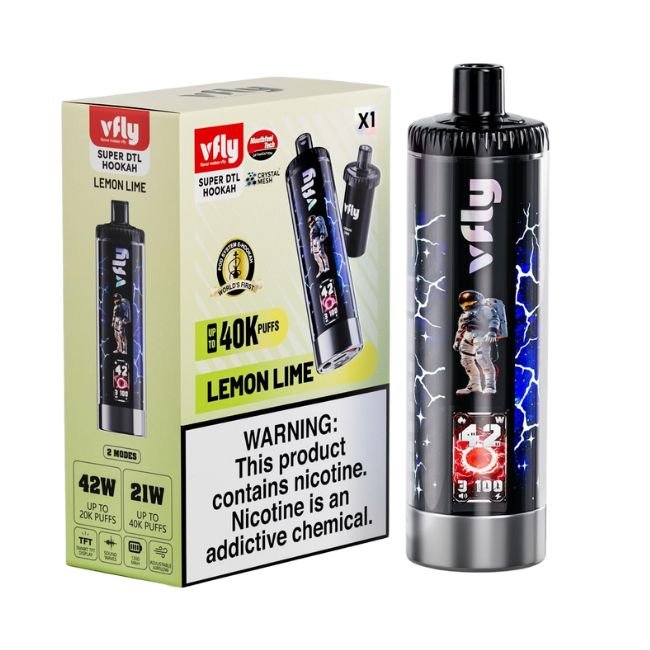 VFLY SUPER DTL HOOKAH KIT 6% DISPOSABLE (90ML) 40K PUFFS 5CT/ BOX