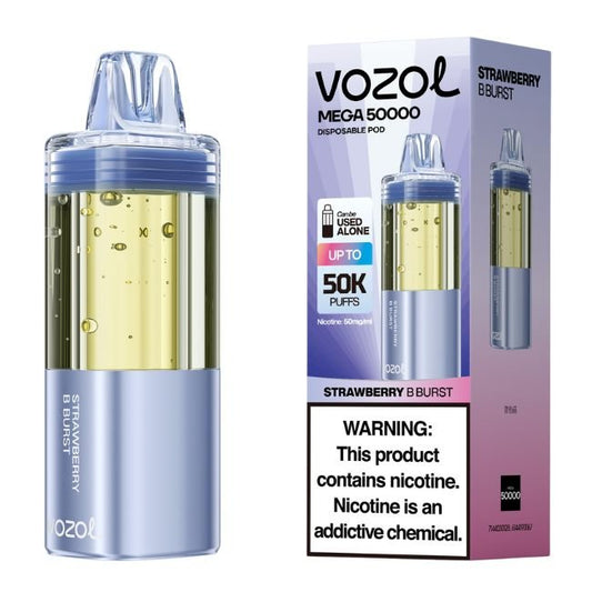 VOZOL MEGA 5% DISPOSABLE POD (FOGER COMP.) (250ML) 50K PUFFS 10CT/ BOX