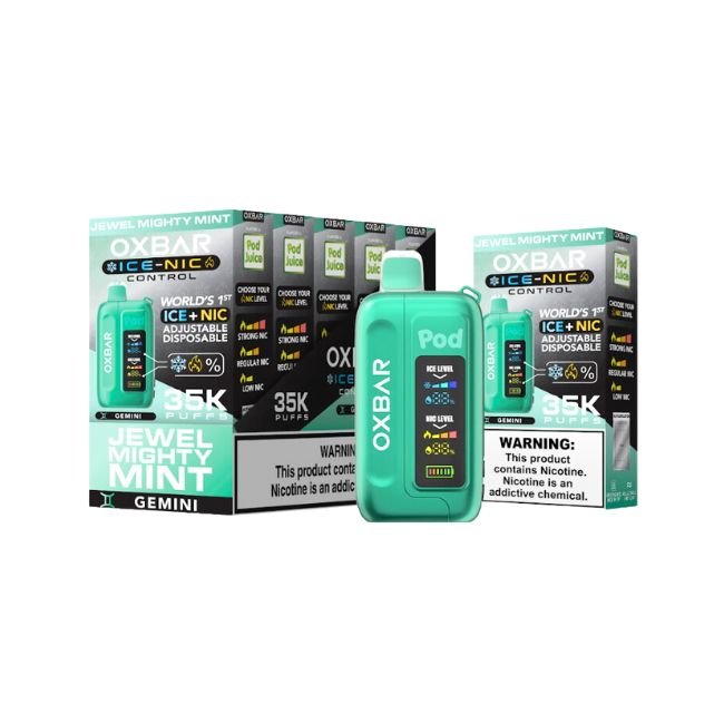 OXBAR ICE-NIC CONTROL BY POD JUICE 5% DISPOSABLE (70ML) 35K PUFFS - Gallery Image