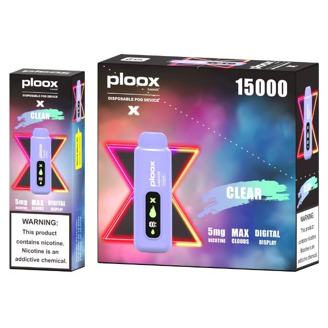 PLOOX X BY LUXPODZ 5% DISPOSABLE FOR PORTABLE HOOKAH (80ML) 15K PUFFS - Gallery Image