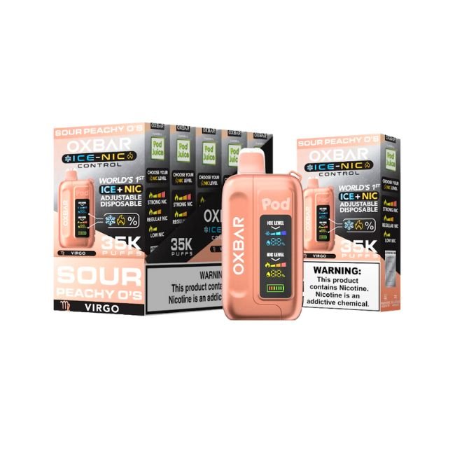 OXBAR ICE-NIC CONTROL BY POD JUICE 5% DISPOSABLE (70ML) 35K PUFFS - Gallery Image
