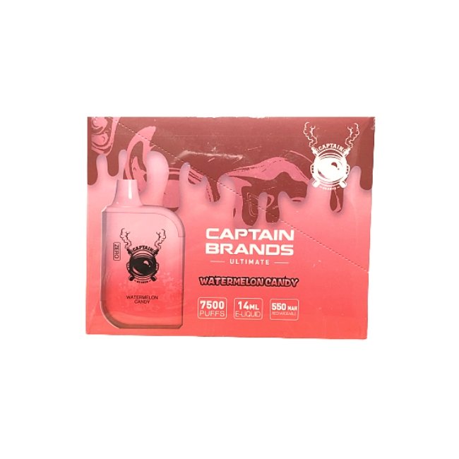 CAPTAIN BRANDS ULTIMATE ZERO NIC. DISPO (140ML) 7.5K PUFFS