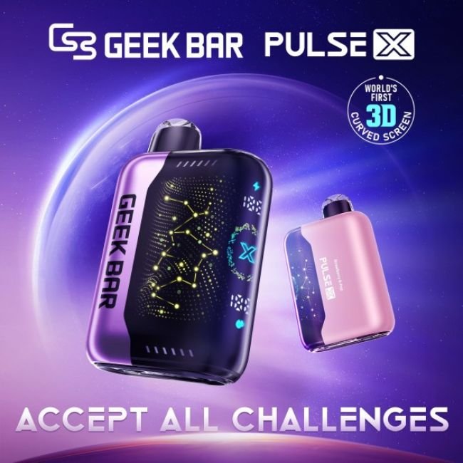 GEEK BAR PULSE X 5% DISPOSABLE (90ML) 25K & PULSE. MODE - 15K PUFFS (1 LIMIT)