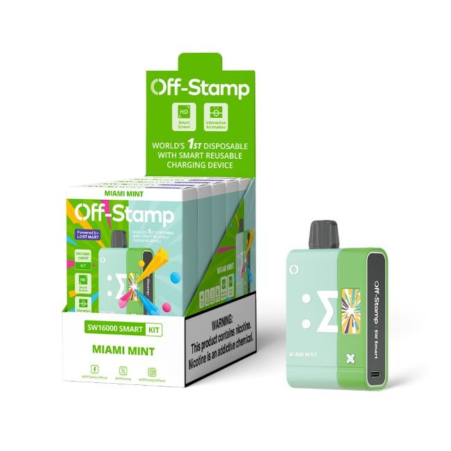OFF STAMP SW16000 BY LOST MARY 5% DISPOSABLE KIT (85ML) 16K PUFFS - Gallery Image