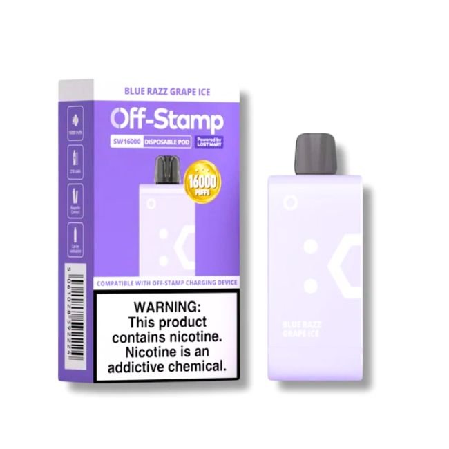 OFF STAMP SW16000 BY LOST MARY 5% DISPOSABLE REFILL POD (85ML) 16K PUFFS - Gallery Image