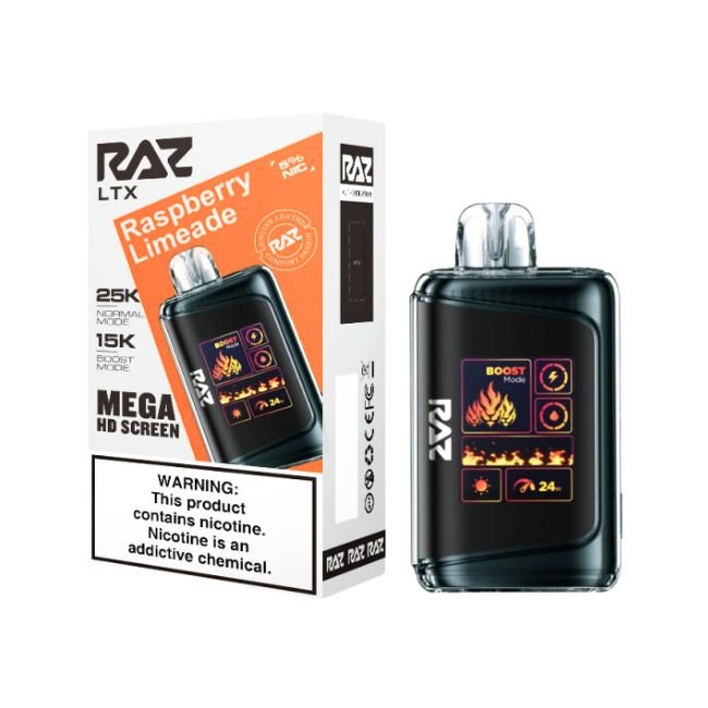 RAZ LTX 5% DISPOSABLE (80ML) NORM. MODE 25K & BOOST. MODE 15K PUFFS - Gallery Image