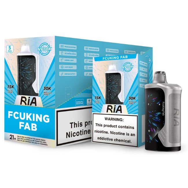 RIA NV30K POWERED BY GEEKBAR 5% DISPOSABLE (75ML) PULSE MODE - 15K & REG. MODE - 30K PUFFS - Gallery Image