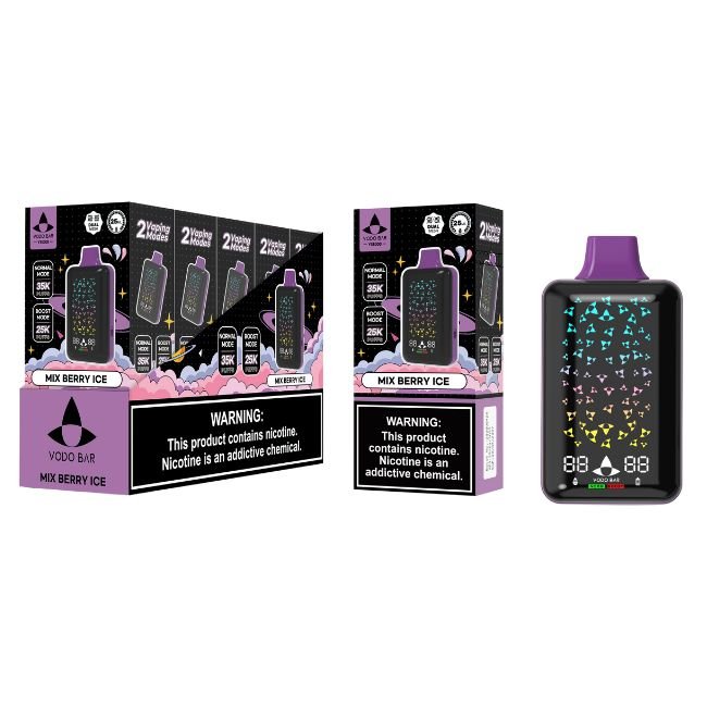 VODO BAR 5% DISPOSABLE (125ML) BOOST MODE - 25K & NORM. MODE - 35K PUFFS - Gallery Image