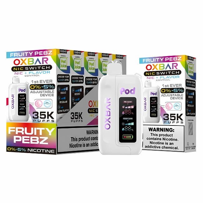 OXBAR NIC SWITCH NIC+FLAVOR CONTROL BY POD JUICE 5%  DISPOSABLE (70ML) 35K PUFFS - Gallery Image