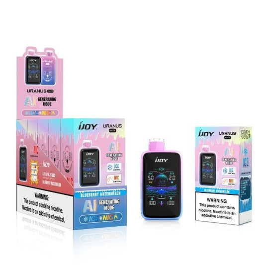 IJOY URANUS MATE 5% DISPOSABLE NIC + ICE CON. & AI GEN. MODE (100ML) 40K PUFFS
